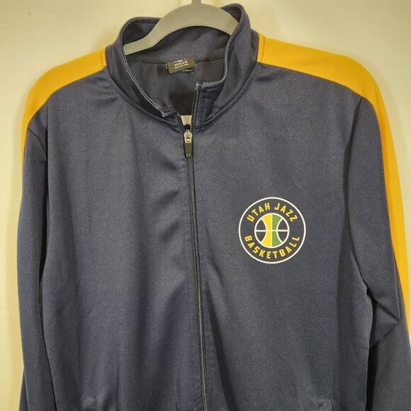 NBA Utah Jazz men's Warm Up Jacket‎ in Navy Blue - Size medium - Picture 2 of 6